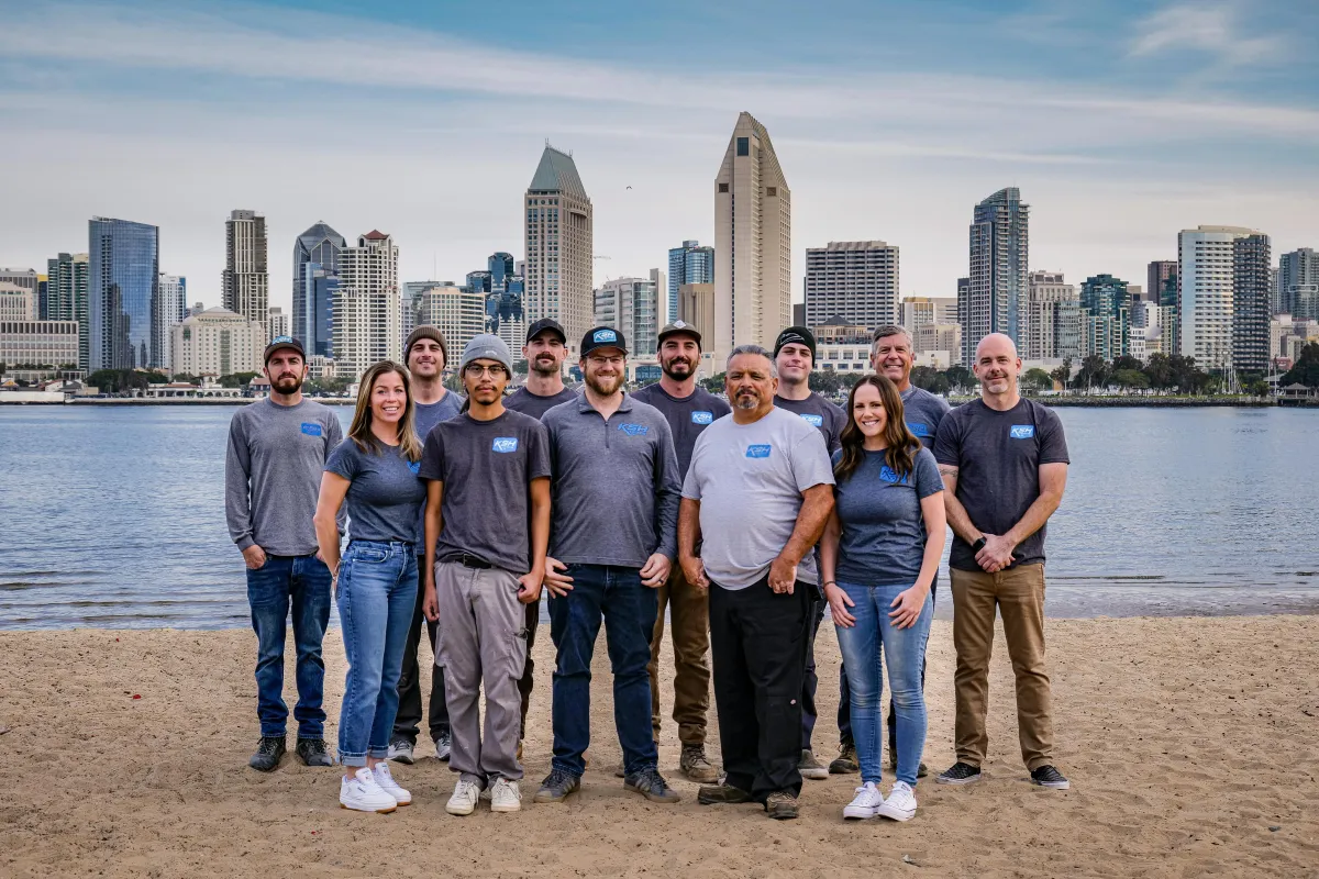 The KSH Construction team on a job site
